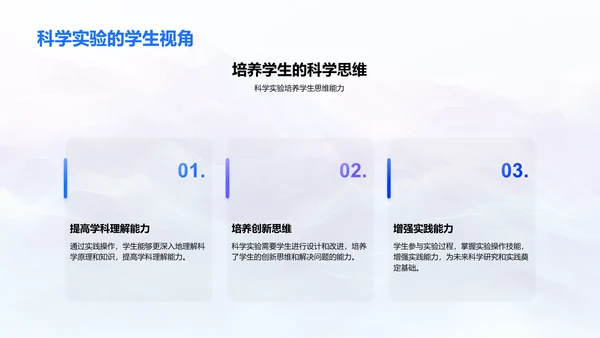 科学实验实践教学PPT模板