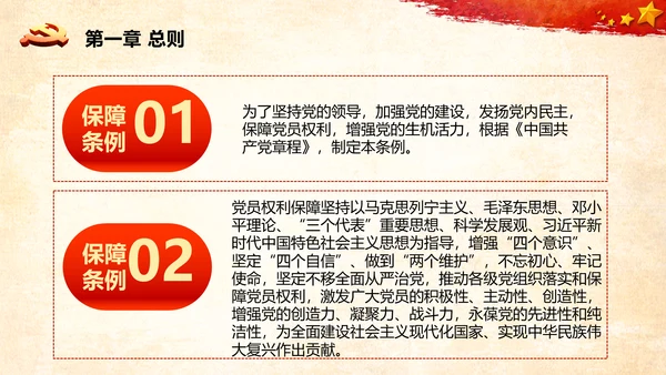 学习中国共产党党员权利保障条例解读PPT党员的13项权利