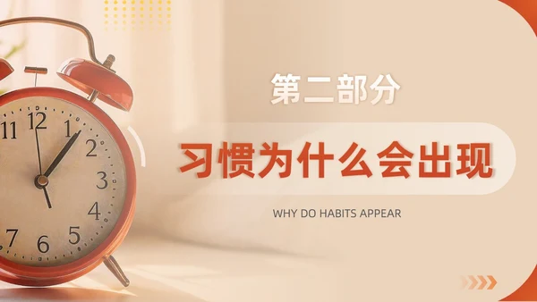 橙色红色实拍风习惯的力量主题教育养成好习惯培训PPT习惯力量