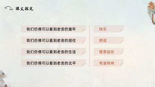 橙色部编版六年级语文下册PPT课件想北平PPT模板宣传PP六年级语文下册课件
