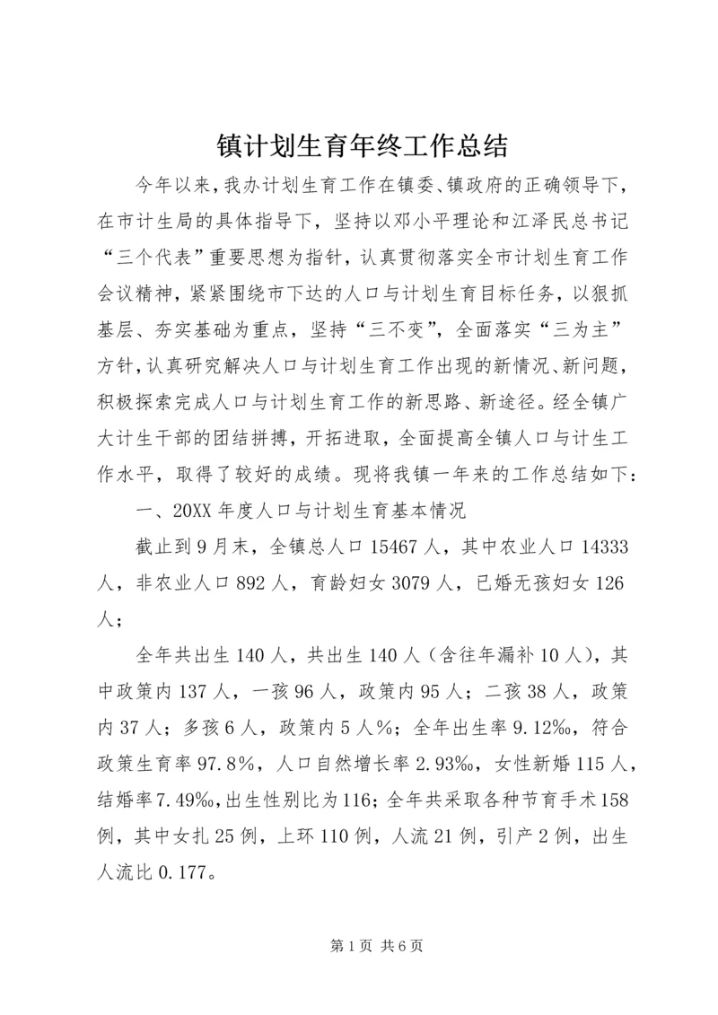 镇计划生育年终工作总结.docx