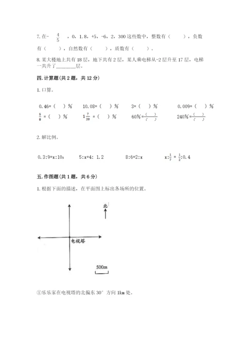 沪教版数学六年级下册期末检测试题精品【综合题】.docx