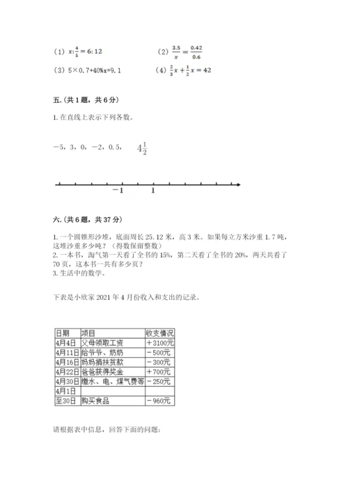 青岛版数学小升初模拟试卷及答案【易错题】.docx