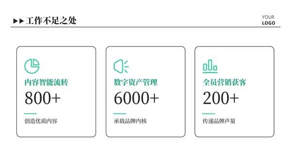 绿色插画风可爱总结汇报PPT模板