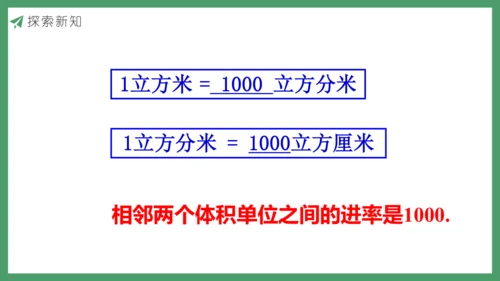新人教版数学五年级下册3.9  体积单位间的进率课件