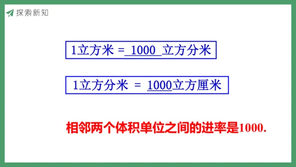新人教版数学五年级下册3.9  体积单位间的进率课件