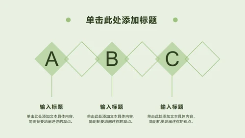 清新绿文艺时尚杂志风PPT模板