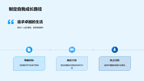 成长之路 自我突破