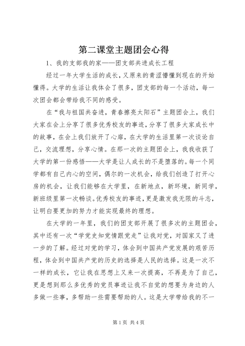 第二课堂主题团会心得 (2).docx