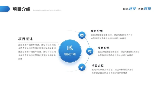 蓝色简约商务商业计划书项目招商合作公司介绍企业宣传PPT模板