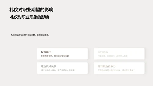 礼仪在职业中的应用