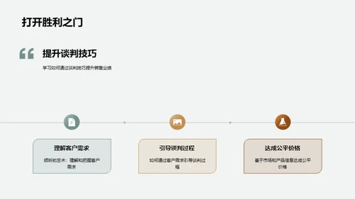 家居销售谈判技巧