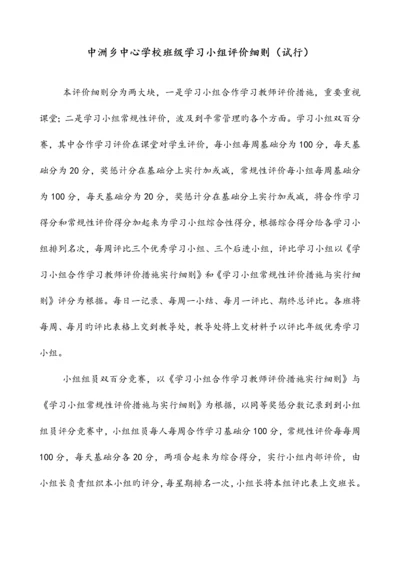 学习小组评价细则.docx