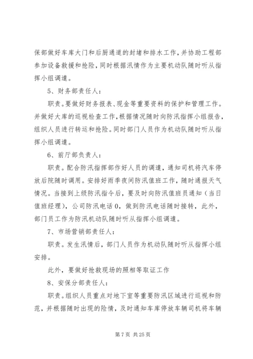 防汛工作应急预案 (2).docx