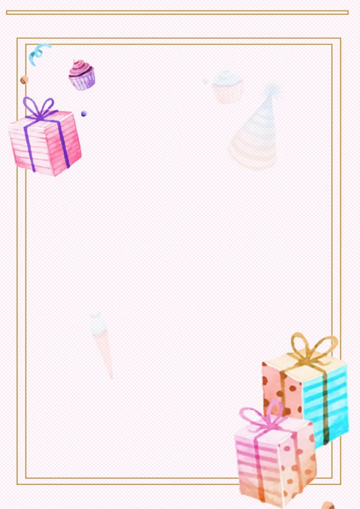 信纸生日快乐祝福贺卡背景