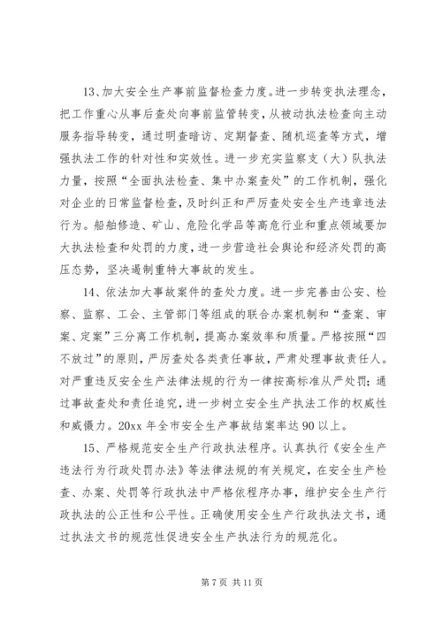 市安监局工作计划.docx