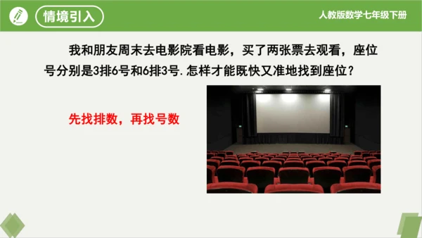 7.1.1 有序数对 课件（共20张PPT）-2023-2024学年七年级数学下册同步精品课堂（人教