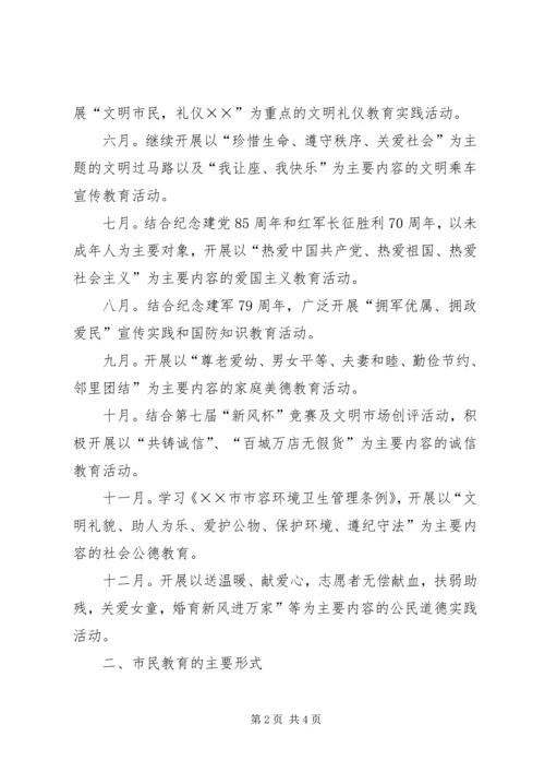 关于在全区开展以“讲社会公德，做文明XX人”为主题的市民道德教育意见.docx