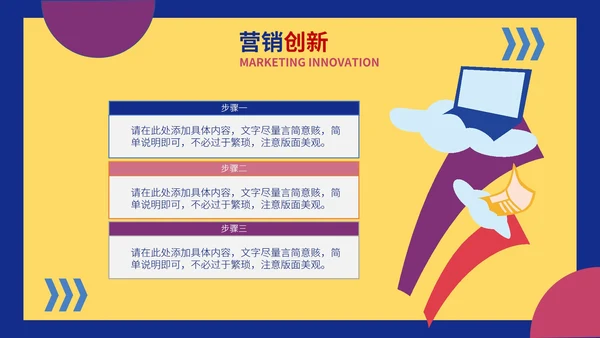黄色卡通风公司品牌合作营销策划PPT模板