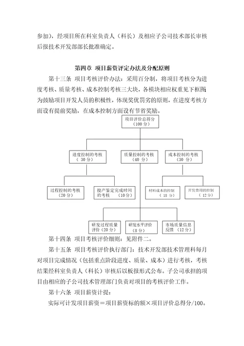 广东美的集团空调事业部项目薪资管理办法document11页