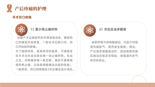 粉色简约线条风产后护理培训医学妇产科PPT