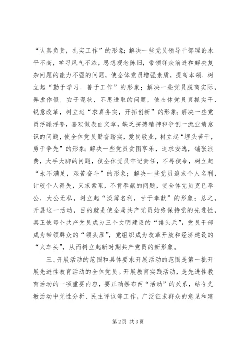 开展“弘扬西柏坡精神，树新时期党员形象”教育实践活动的安排意见 (4).docx