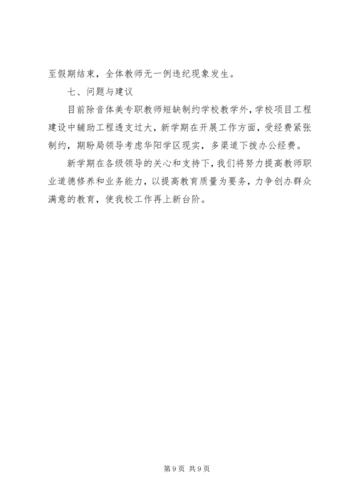 开学安全工作自查报告.docx