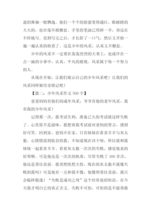 少年风采作文500字.docx