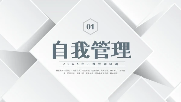 深色简约五维管理PPT模板宣传PPT动态PPT领导力
