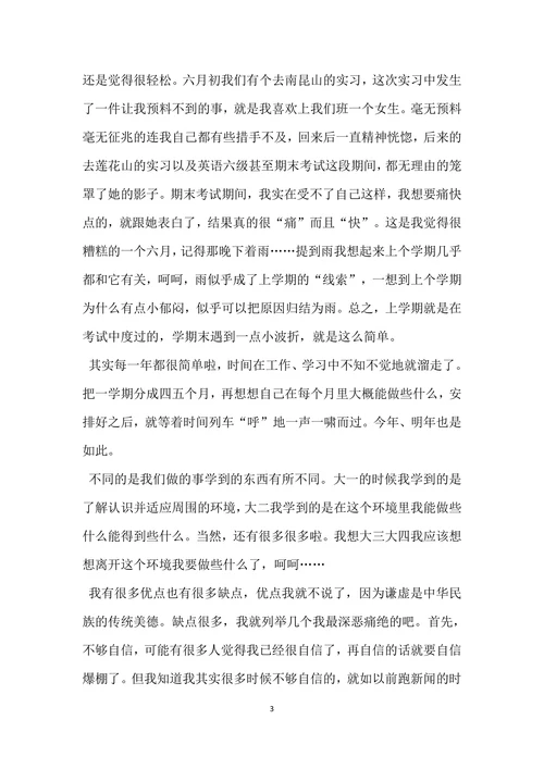 申请励志奖学金的自我总结