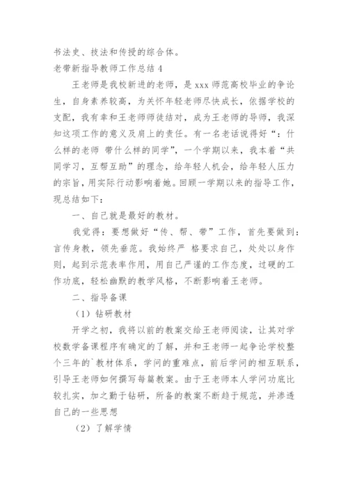 老带新指导教师工作总结.docx