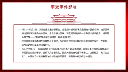 红色简约渐变实景勿忘国耻牢记九一八主题PPT模板