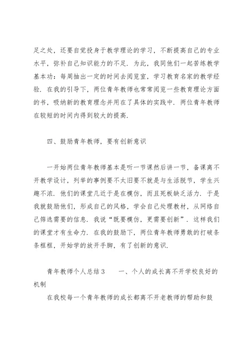 青年教师个人总结（5篇）.docx