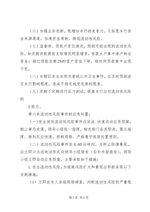 村镇银行流动性风险应急计划 (3).docx