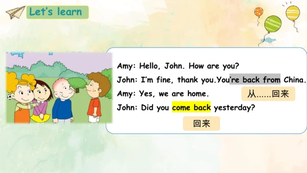 Module 1 Unit 1 Did you come back yeterday ？课件（共32