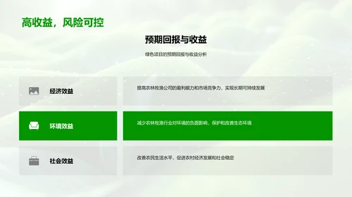 绿色农业融资方案