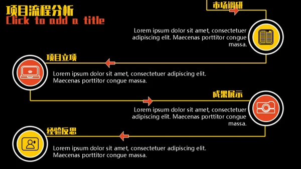 启航新国潮炫黑金年终总结通用PPT模板