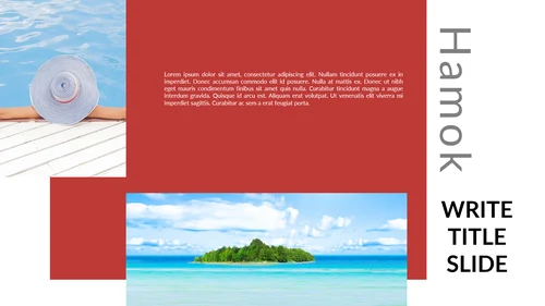 时尚多彩活力沙滩夏日旅游企业旅行ppt