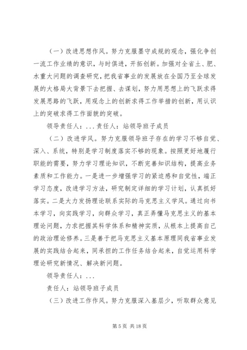 讲正气树新风活动整改方案.docx