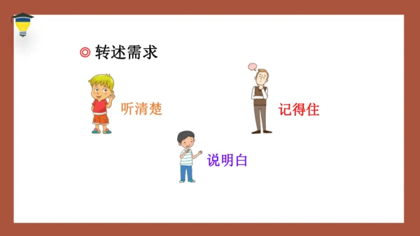 统编版语文四年级下册 第一单元口语交际：转述 课件