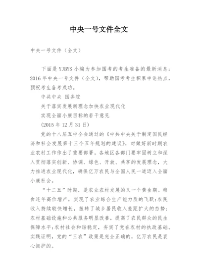 中央一号文件全文.docx