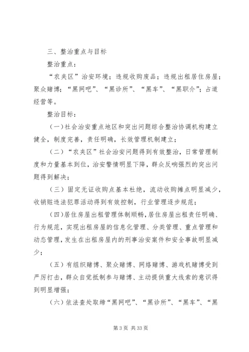 关于加强全镇社会治安重点地区和突出问题综合整治工作的意见.docx