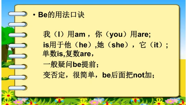 人教七上预备篇—人称代词和be动词名词复数综合复习课件