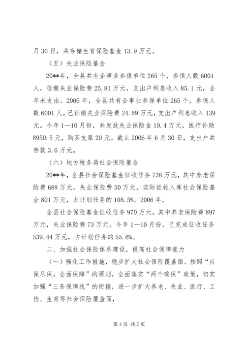 县政府社保基金自查情况报告 (2).docx