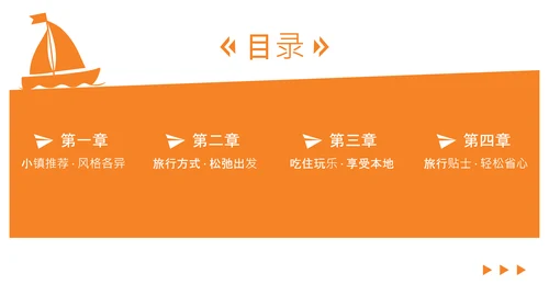 橙色简约蜡笔风欧洲旅游攻略PPT模板