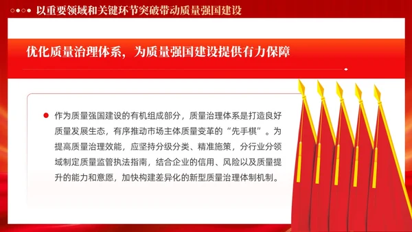 红色党政风深入推进质量强国建设PPT模板党建