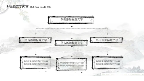 水墨中国风李白ppt动态模板