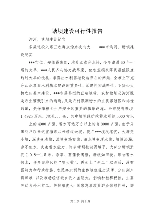 塘坝建设可行性报告 (2).docx