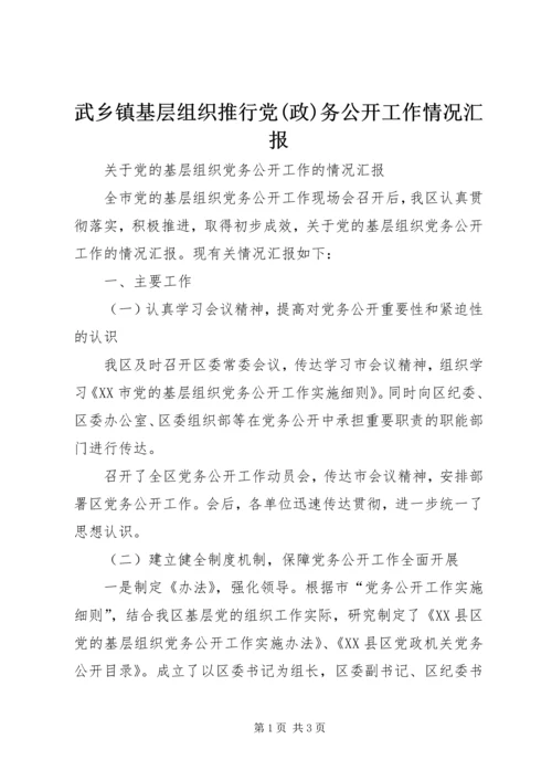 武乡镇基层组织推行党(政)务公开工作情况汇报 (4).docx