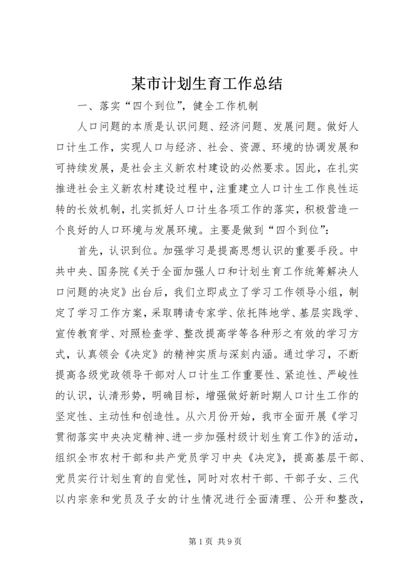 某市计划生育工作总结 (2).docx